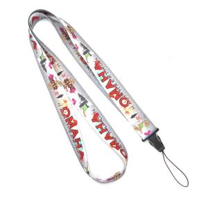 China Grey Personalised Mobile Phone Lanyard , Durable Eco Friendly Lanyard factory