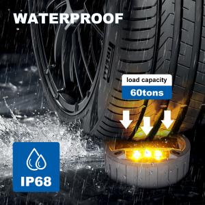 China IP68 Waterproof LED Solar Road Studs Working Time ≥100h Light Source LED factory