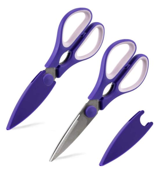 With COLOR Set Of 2 Multipurpose Scissors Stainless Steel Kitchen Shears With