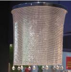 Metallic Sequined Aluminum Mesh Shower Curtain , Mesh Drapery Fabric Soft