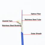 GJSFJV 2f Armored Indoor Optical Fiber Cable Duplex 3.0mm