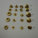 Snap Press Studs Heavy Duty Hardness Metal Button Snaps Gold ODM