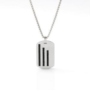 China Personalized, fashionable, simple accessories, stainless steel high-end pendant, men's necklace, romantic, trendy, creative accessories factory