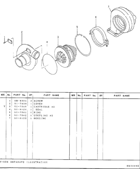 5I8122 5I-8122 Turbocharger for Excavator 311 312 Engine 3064