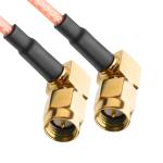 ROHS RF Coaxial Connectors RG316 Cable RA SMA Plug Right Angle Plug Cable