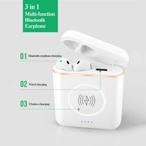 Multi-functional 3 in 1 Bluetooth Earbuds with 5200mAH Power Bank and Fast