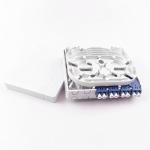 102*81*30mm LC/UPC Plastic Fiber Optic Faceplate Socket Panel for Indoor FTTH