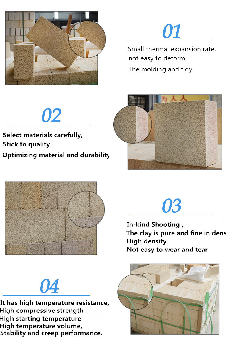 Applications High Alumina Poly Light Weight Insulation Bricks with Little MgO Content