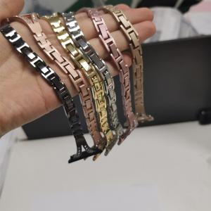 Apple Huawei Watch Strap Herringbone Diamond Metal