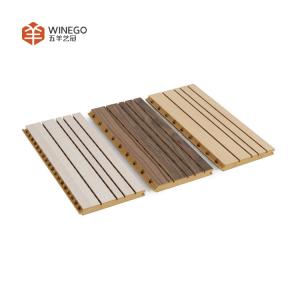 China Sound Absorption E1 Garde Grooved Acoustic Panels With CE FSC France A+ Approved factory