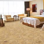 low pile nylon carpet Oriental Design Pastel color Anti - slip Backing