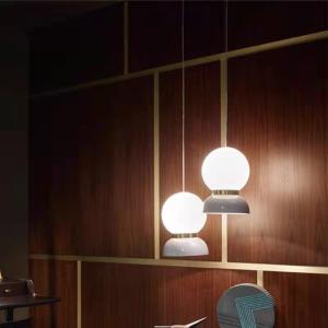 China Sunny Dolls Bar Painting Ball Iron Glass Pendant Lights Dia 200cm factory