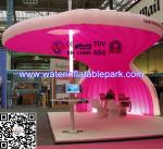 Fashion Beautiful Pink Inflatable Tent For Exhibition , PVC Tarpaulin