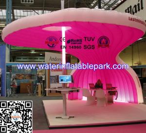 China Fashion Beautiful Pink Inflatable Tent For Exhibition , PVC Tarpaulin factory