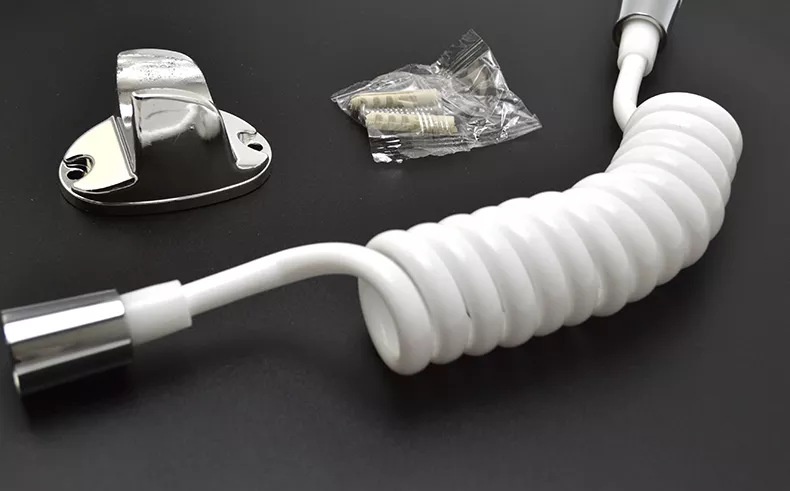 Flexible Water Plumbing Toilet Bidet Sprayer Connect Pipe For PU Telephone Line Style
