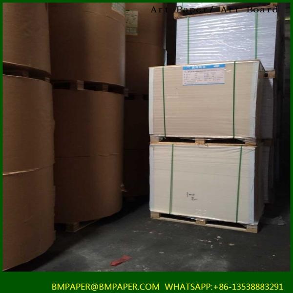 China Paper size can customized - 80gsm to 400gsm Coated Couche Paper/Art paper--super good qual factory