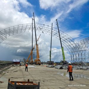 China Easy Installation Steel Space Frame Structure Providing High Anti Corrosion Benefits Ideal for Durable and Structural Frameworks on sale