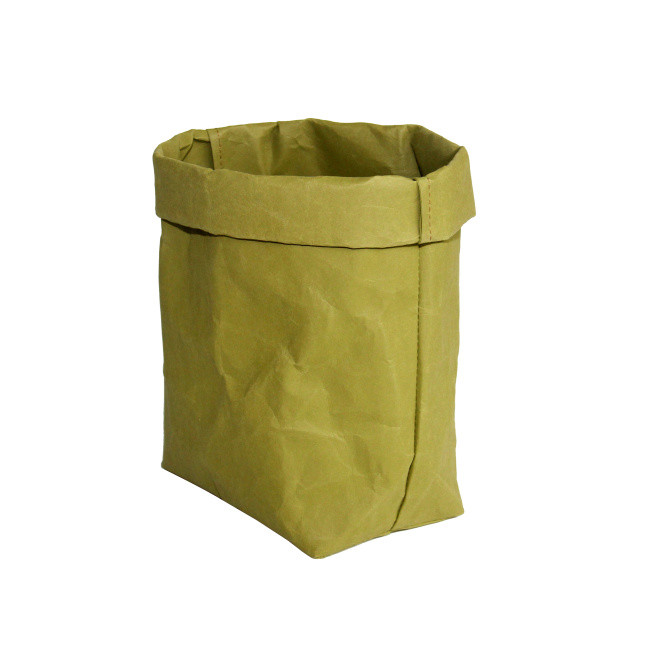 Wholesale Reusable washable kraft paper Plants Bins Organizer Toys Storage Bag
