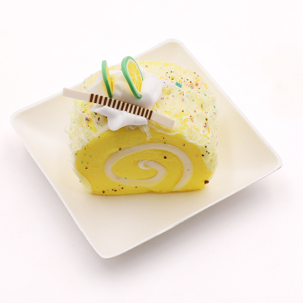 Disposable biodegradable mini sugarcane squared shaped bagasse paper snack appetizer plate