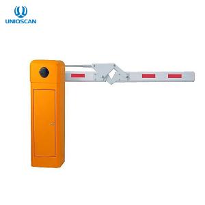 China 90 Degrees Folding Arm Barrier Gate 24V AC Motor factory