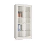 Office Double Doors Portable Stainless Steel Cupboards With Glass Doors