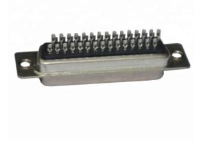 China Female 25 Pin D Sub Connector IP67 Waterproof Class Black Panel Mount factory