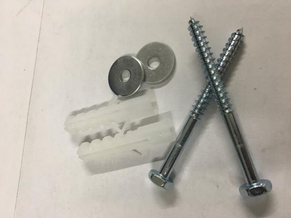 304 Stainless Steel Toilet Mounting Hardware Corrosion Resistance For Hang Basin