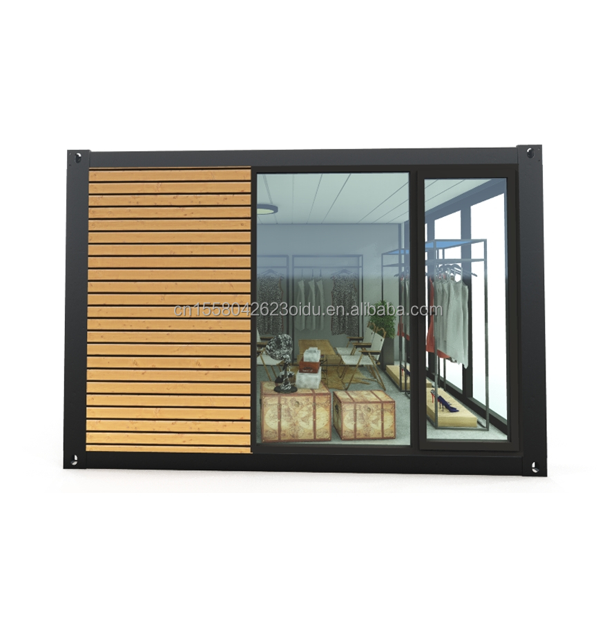 Aluminum Alloy Windows Luxury Modern Wooden Workshop Display Cabinet for Apartment or Holiday House Storage Solution