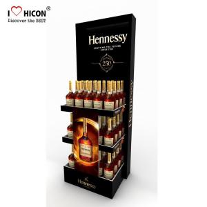 Custom Design Wine Store 3-Layer Floor Advertising Display Hardware