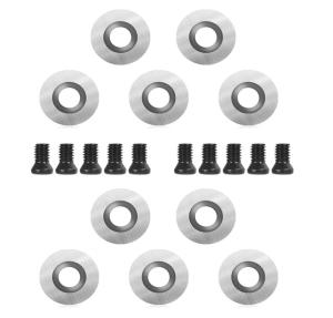 China 16mm Round Carbide Insert Cutter Woodturning Tips Fits Wood Lathe Turning Tools 10Pcs factory