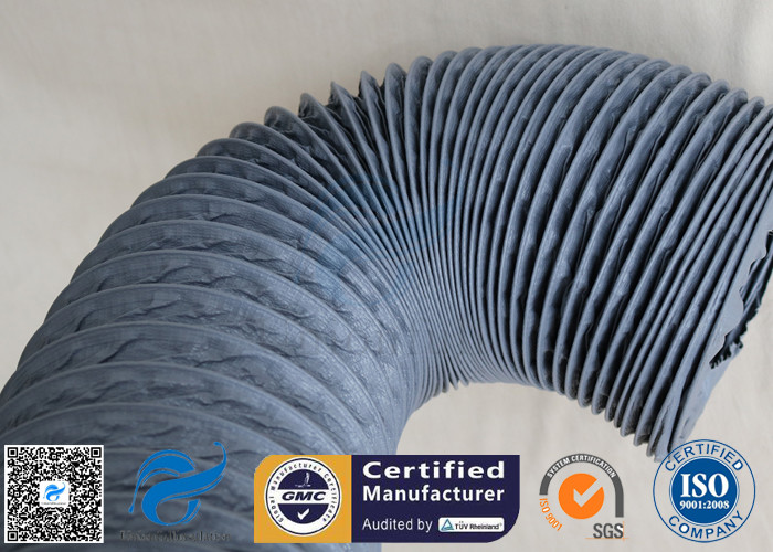 10M PVC Coated Fiberglass Fabric HVAC Flexible Air Ducting 150MM Diameter