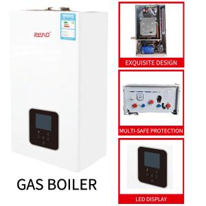 China 40KW Hot Water Heat Boiler White Shell Gas Wall Hung Boiler Top Component factory