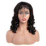 Loose Bounce Wave Transparent 5x5 Full Lace Front Frontal Wig Glueless Pre Pluck