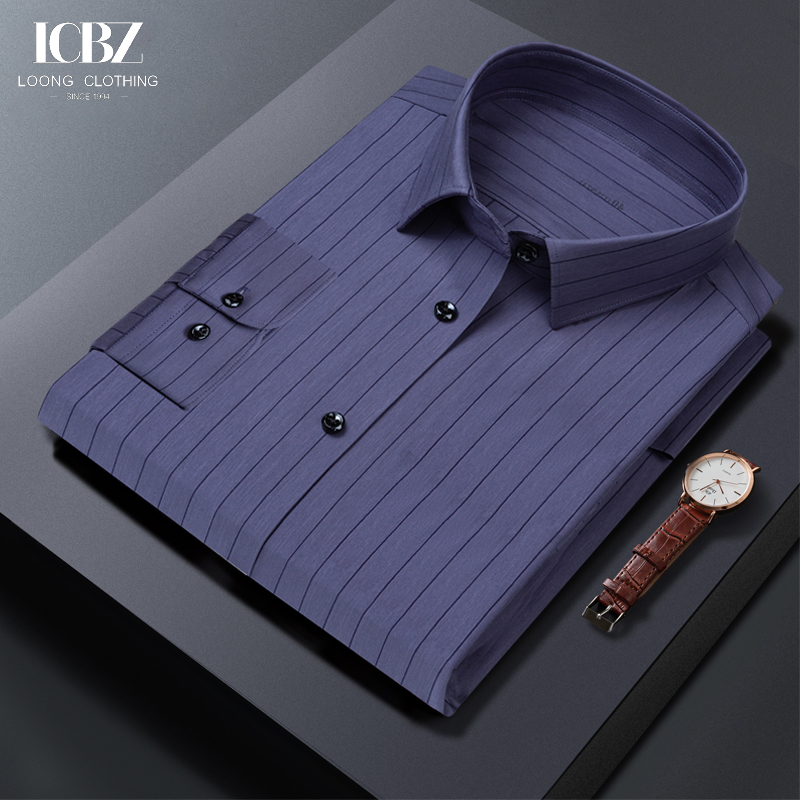 100% Cotton Men's Non Iron Dress Shirt with Full Sleeves and Luxury Material
