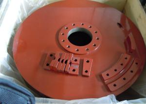 China Customized Multilayer Cable Winch Drum , Steel Cable Drum Alloy Steel Red factory