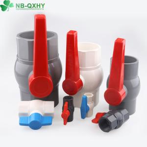 China Versatile 11/4&quot; PVC Compact Ball Valve for Agricultural Field Water Distribution factory