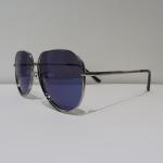 Unisex Metal Pilot Polarized Sunglasses Round Non Reflective