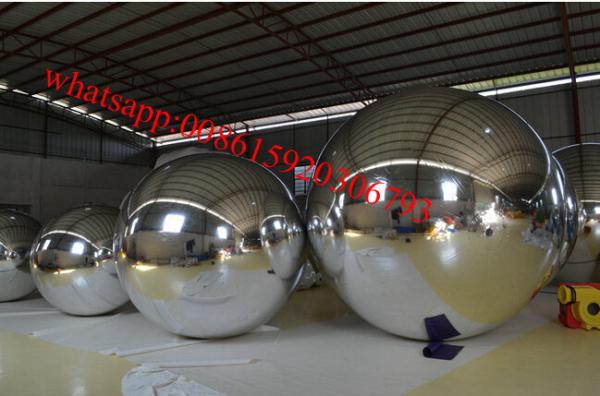 Colorful Inflated Helium Balloons / Inflatable Mirror Ball Ornaments For