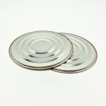 Safe Rim Can Ends , Round Bottle Lid Full Open Air Proof Round Circular Shaped