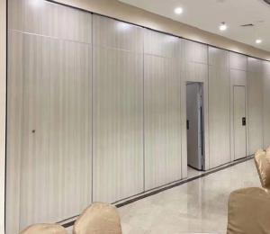 China Folding Sound Proof Acoustic Room Divider Partition Wall With Sliding Door factory