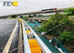 Downhill Safety Roller Barrier 30° To 90° Curved , Anti Collision Rolling