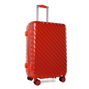 China REACH Red 4 Wheels 0.8mm Business Travel Suitcase factory