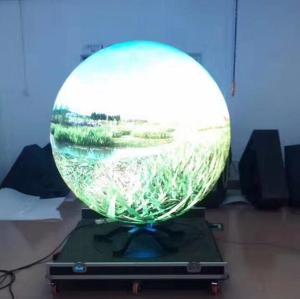 China P4 SMD Curved Led Display High Definition Video Ball in the Museum factory
