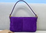 Classic Single Strap Shoulder Bag Pure Color Underarm Bag Baguette Bag