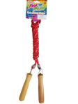 PVC rope solid wooden handle skipping rope-jump exercise accessories