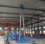 10 m light weight one man lift Aluminium Aerial Work Platform Lift