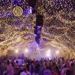 Warm White Backdrop Starlit Curtain for Wedding SMD5050 LED Light Source DMX512
