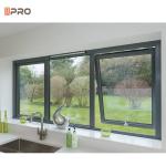 Thermally Insulated Black And White Aluminum Sliding Windows For Energy Savings