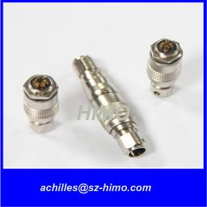 4pin push-pull metal male and female connector HR10A self-locking plug