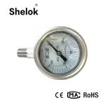 250bar high temperature bourdon tube manometer liquid filled pressure gauge